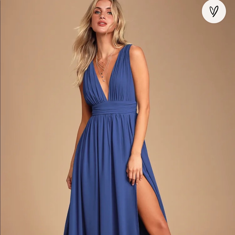 Lulu's Blue Maxi Dress